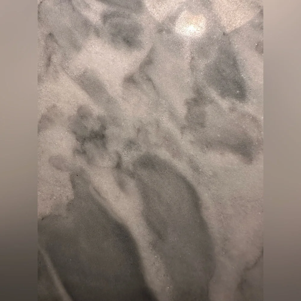 Elegant Faux Marble Bath Tray with Gold Handles NWOT